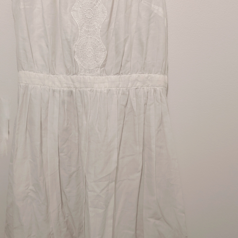 White cotton Gap dress with pockets